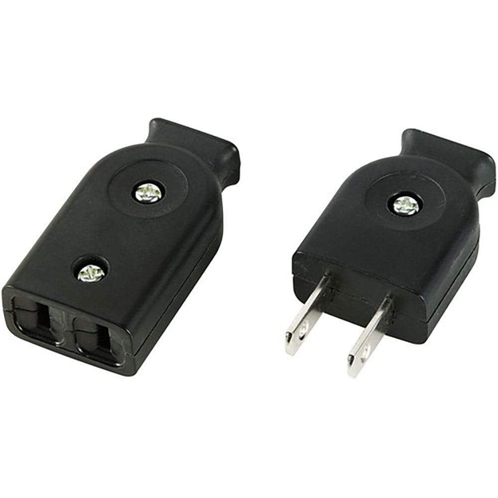 ＥＬＰＡ　平型コネクター　１２５Ｖ　１５Ａ　ブラック　Ａ－２１Ｈ（ＢＫ）＿