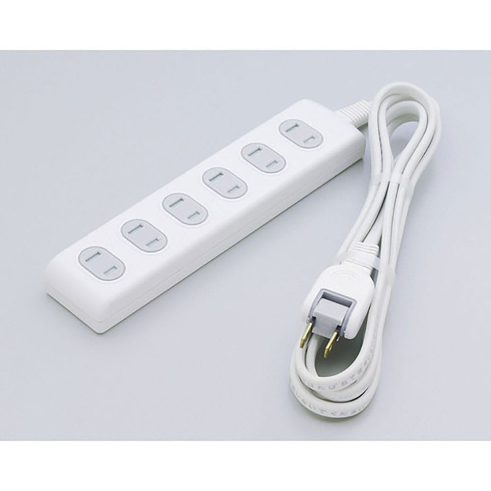 ＥＬＰＡ　扉付タップ６Ｐ２Ｍ　ＷＢＴ－６０２０Ｂ（Ｗ）＿