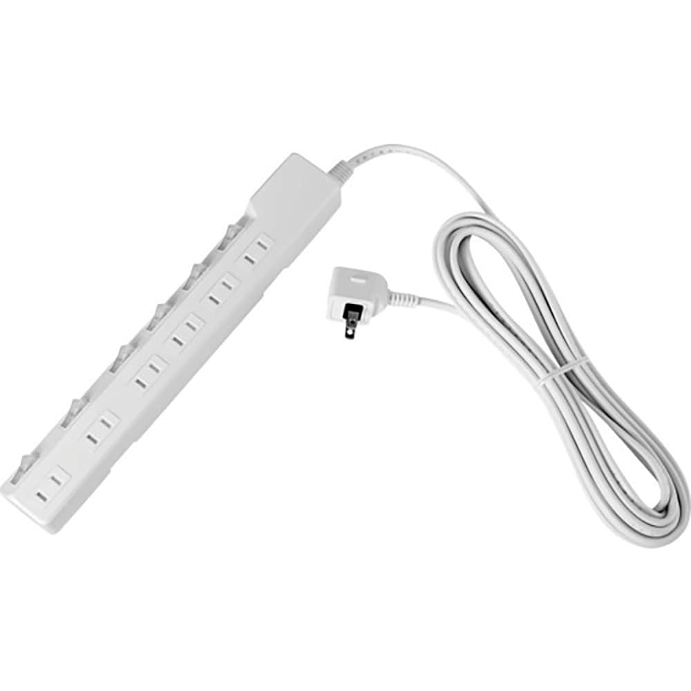 ＥＬＰＡ　コード付タップ　耐雷ＳＷ付タップ（ブレーカー）　６個口５Ｍ　ＷＬＫ－６５Ｂ（Ｗ）＿