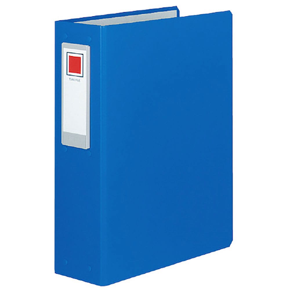 ＫＯＫＵＹＯ　チューブＦロングボディ青Ａ４縦背幅８９ｍｍ２穴　フ－Ｌ６６０ＮＢ　５０４２０３３９＿