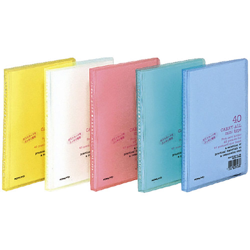 ＫＯＫＵＹＯ　クリヤーブックキャリーミニＡ６縦ハガキ４０枚透明　ハセ－６Ｔ　５０４２５１４３＿