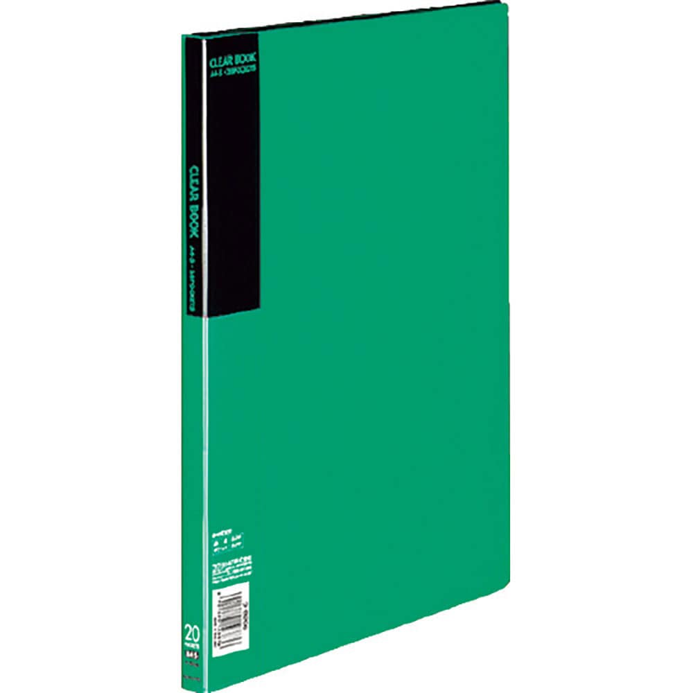 ＫＯＫＵＹＯ　クリヤーブックベーシックＡ４縦２０ポケット緑　ラ－Ｂ２０Ｇ　５１２３５３６９＿
