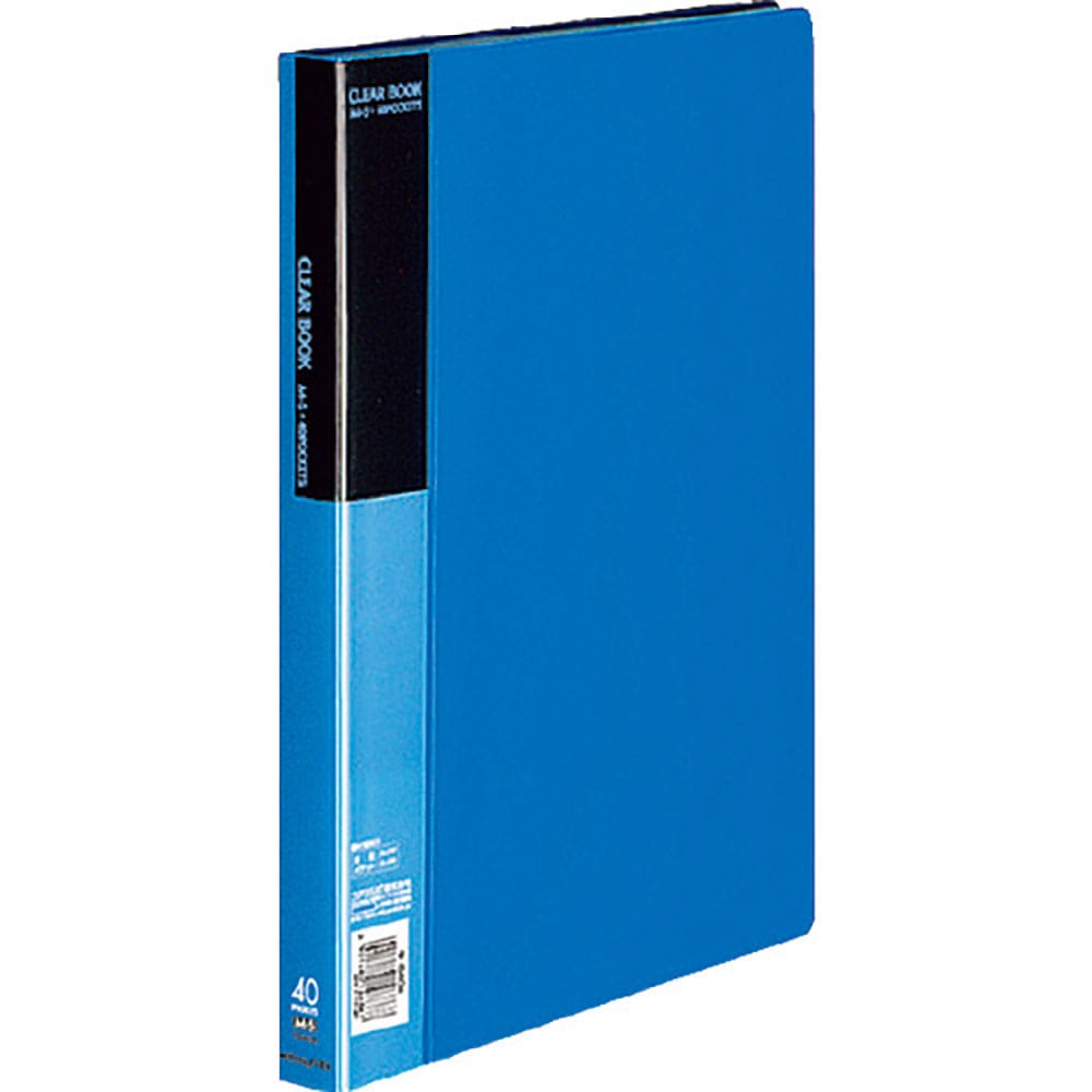 ＫＯＫＵＹＯ　クリヤーブックベーシックＡ４縦４０ポケット青　ラ－Ｂ４０Ｂ　５１２３５３９０＿