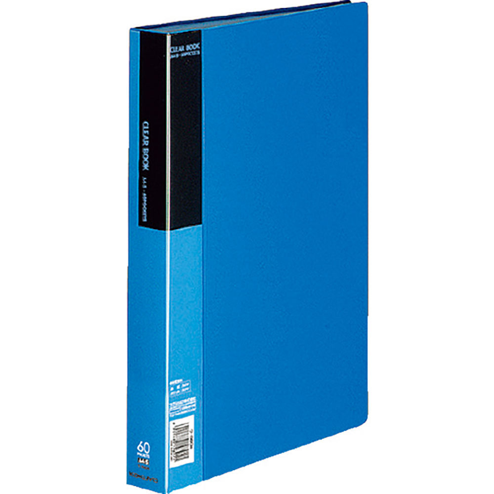 ＫＯＫＵＹＯ　クリヤーブックベーシックＡ４縦６０ポケット青　ラ－Ｂ６０Ｂ　５１２３５４４４＿