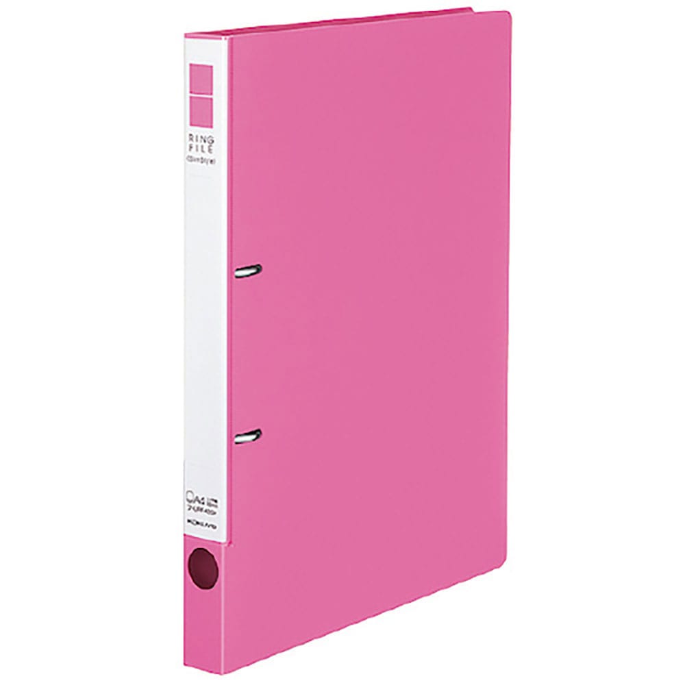 ＫＯＫＵＹＯ　リングＦ＜スリムスタイル＞桃Ａ４縦背幅２７ｍｍ　フ－ＵＲＦ４２０Ｐ　４１９１０１４６＿
