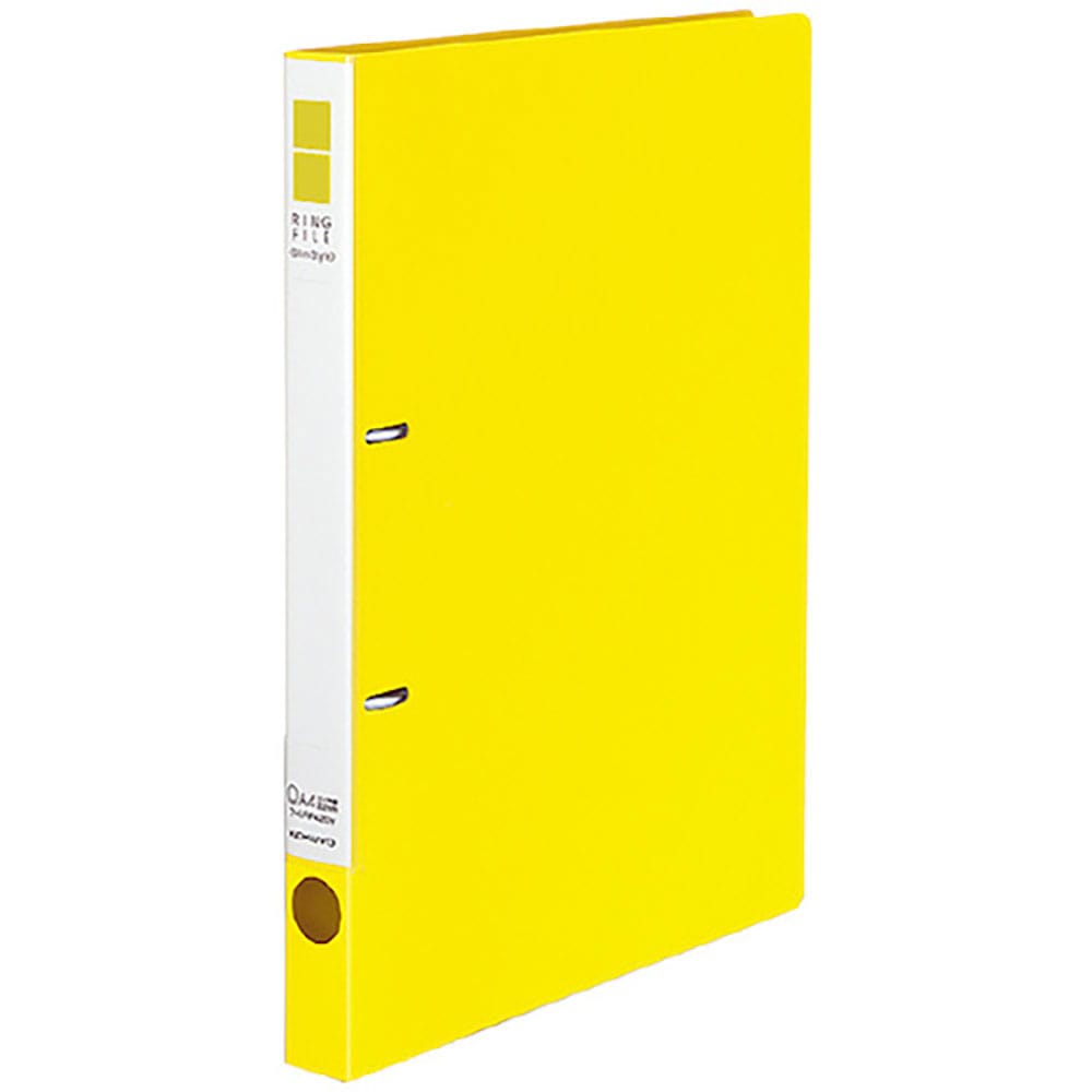 ＫＯＫＵＹＯ　リングＦ＜スリムスタイル＞黄Ａ４縦背幅２７ｍｍ　フ－ＵＲＦ４２０Ｙ　４１９１０１６０＿