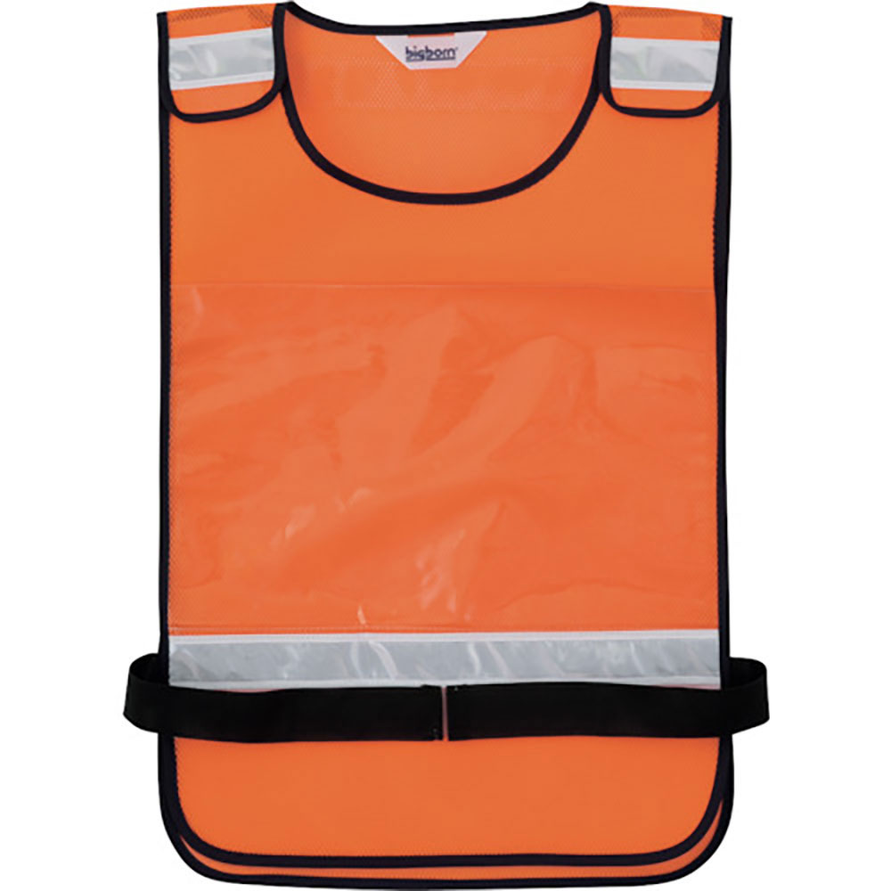 ｂｉｇｂｏｒｎ　多目的反射ベスト（差し込み型）オレンジ×シルバーＦ　２５７－３５－Ｆ＿