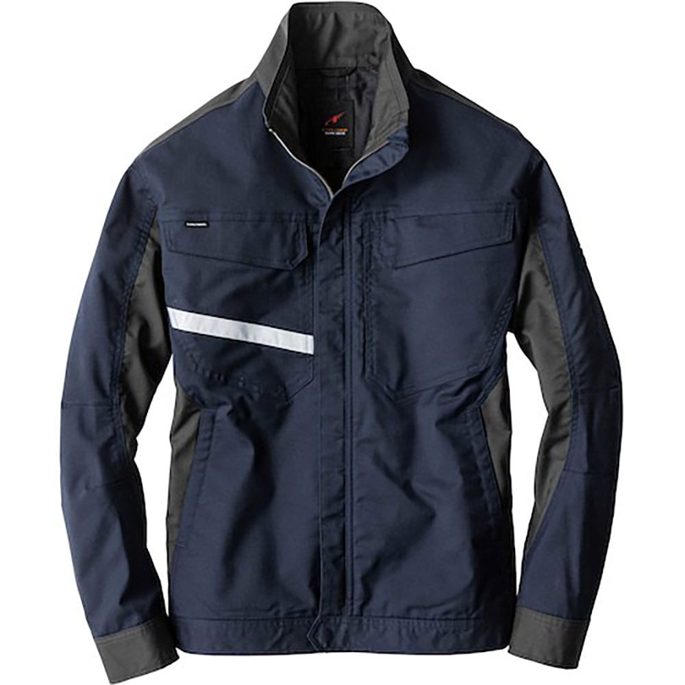 ｂｉｇｂｏｒｎ　ブルゾン　ダークネイビー×チャコールグレー　Ｌサイズ　ＥＢＡ１８６－５６－Ｌ＿