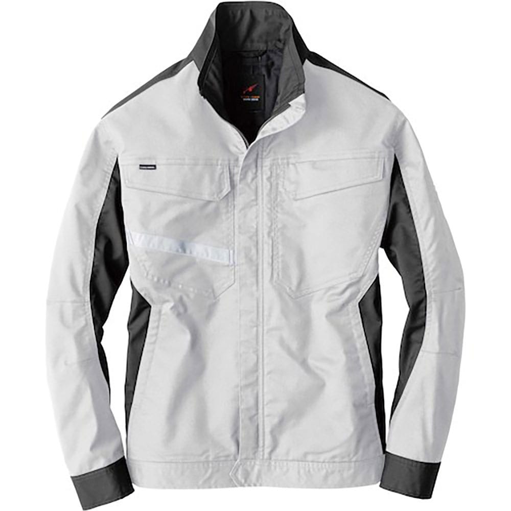 ｂｉｇｂｏｒｎ　ブルゾン　ライトシルバー×チャコールグレー　Ｌサイズ　ＥＢＡ１８６－６１－Ｌ＿