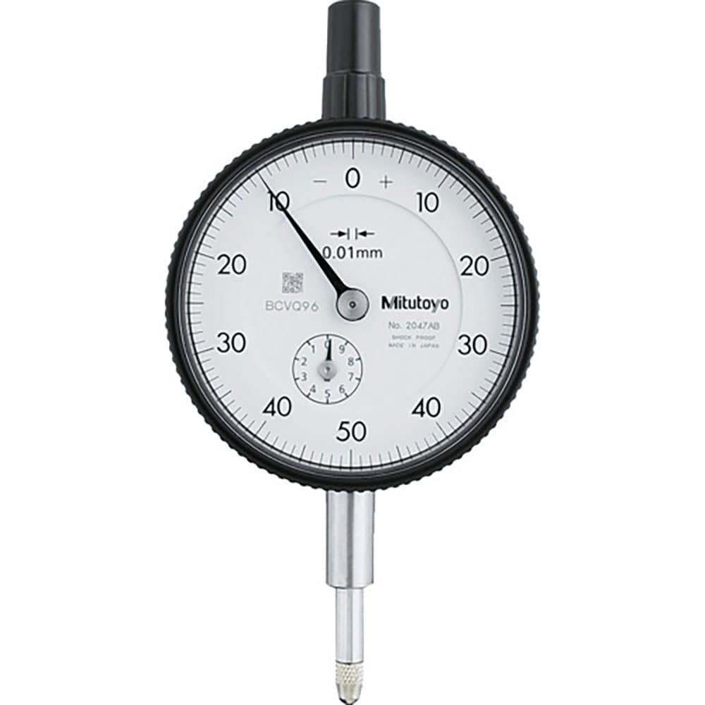 ＭＩＴＵＴＯＹＯ　標準形ダイヤルゲージ（平裏ぶたタイプ）　測定範囲０～１０ｍｍ　最小表示０．０１ｍ＿