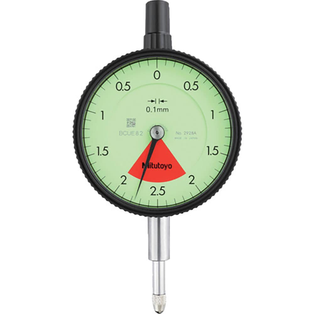 ＭＩＴＵＴＯＹＯ　標準形ダイヤルゲージ（１回転未満・耳金付裏ぶたタイプ）　測定範囲０～４ｍｍ　最小＿