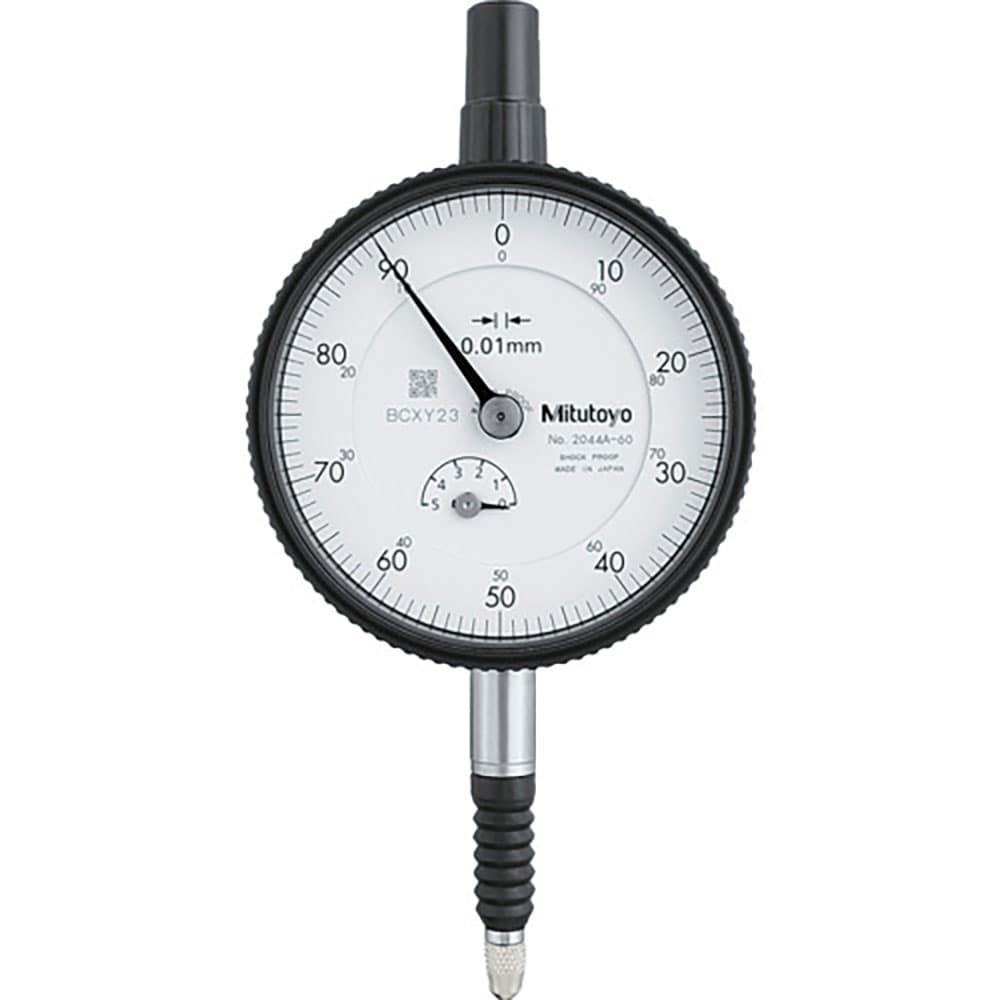 ＭＩＴＵＴＯＹＯ　標準形ダイヤルゲージ（耳金付裏ぶた・防水タイプ）　測定範囲０～５ｍｍ　最小表示０＿