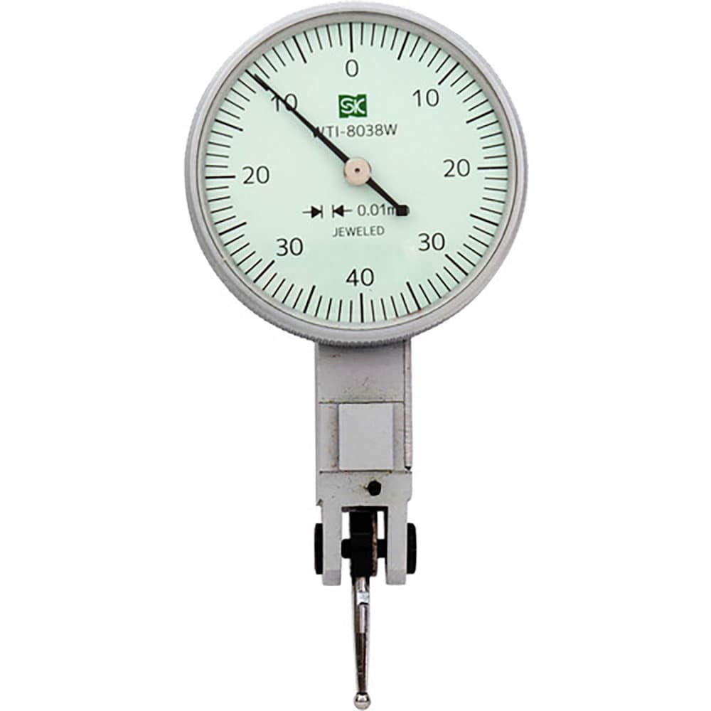 ＳＫ　ダイヤルインジケータ　測定範囲０－０．８ｍｍ　最小表示０．０１ｍｍ　測定子：超硬　ＷＴＩ－８＿