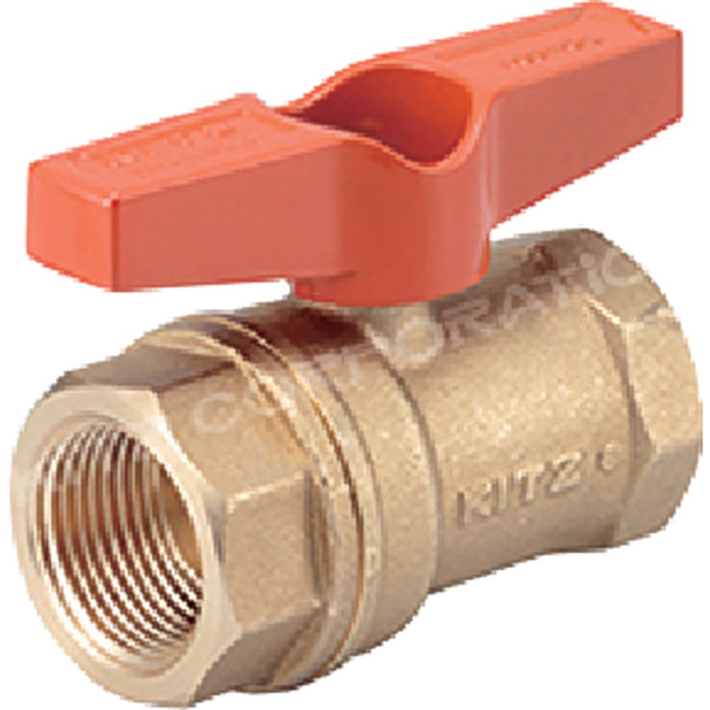 ＫＩＴＺ　黄銅製ボールバルブ　Ｔボール　ＴＴ型　２０Ａ（３／４Ｂ）　ＴＴ３／４＿