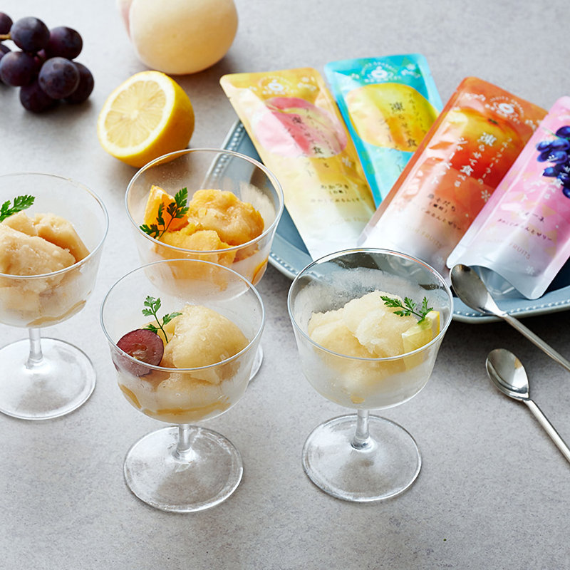 ホシフルーツ　フルーツパーラーの凍らせて食べるシャーベット　彩果しずく　４袋【２６－２７】