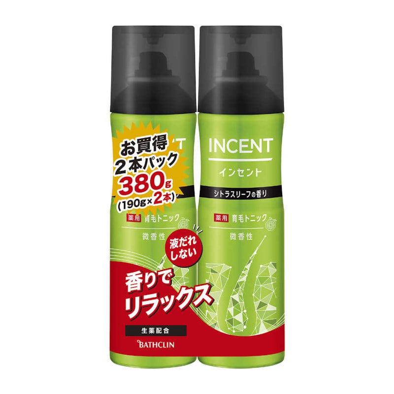 インセント 薬用育毛トニック 微香性 190g×2本入り の通販