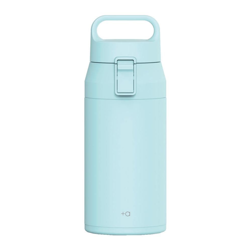 アスベル　ハンドル付ワンプッシュボトル　３５０ｍＬ　パウダーブルー　Ｌ３５０