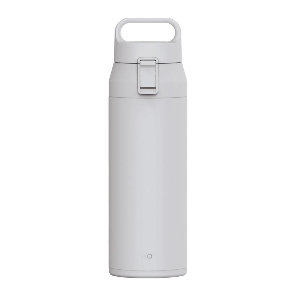 アスベル　ハンドル付ワンプッシュボトル　５００ｍＬ　ライトグレー　Ｌ５００
