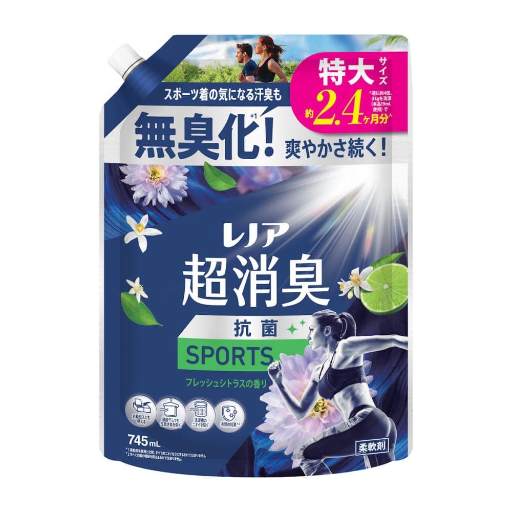 Ｐ＆Ｇ　レノア　超消臭　ＳＰＯＲＴＳ　詰め替え用　特大　７４５ｍＬ