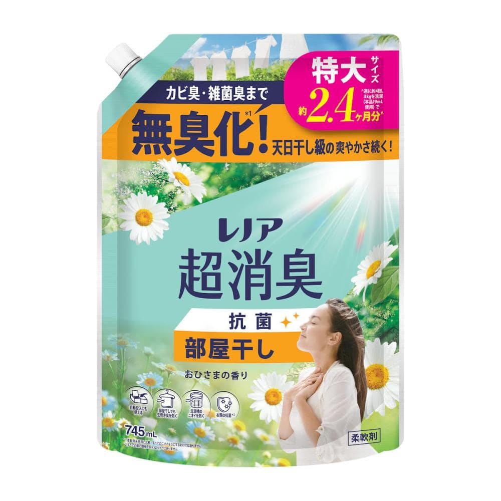 Ｐ＆Ｇ　レノア　超消臭　部屋干し　詰め替え用　特大　７４５ｍＬ