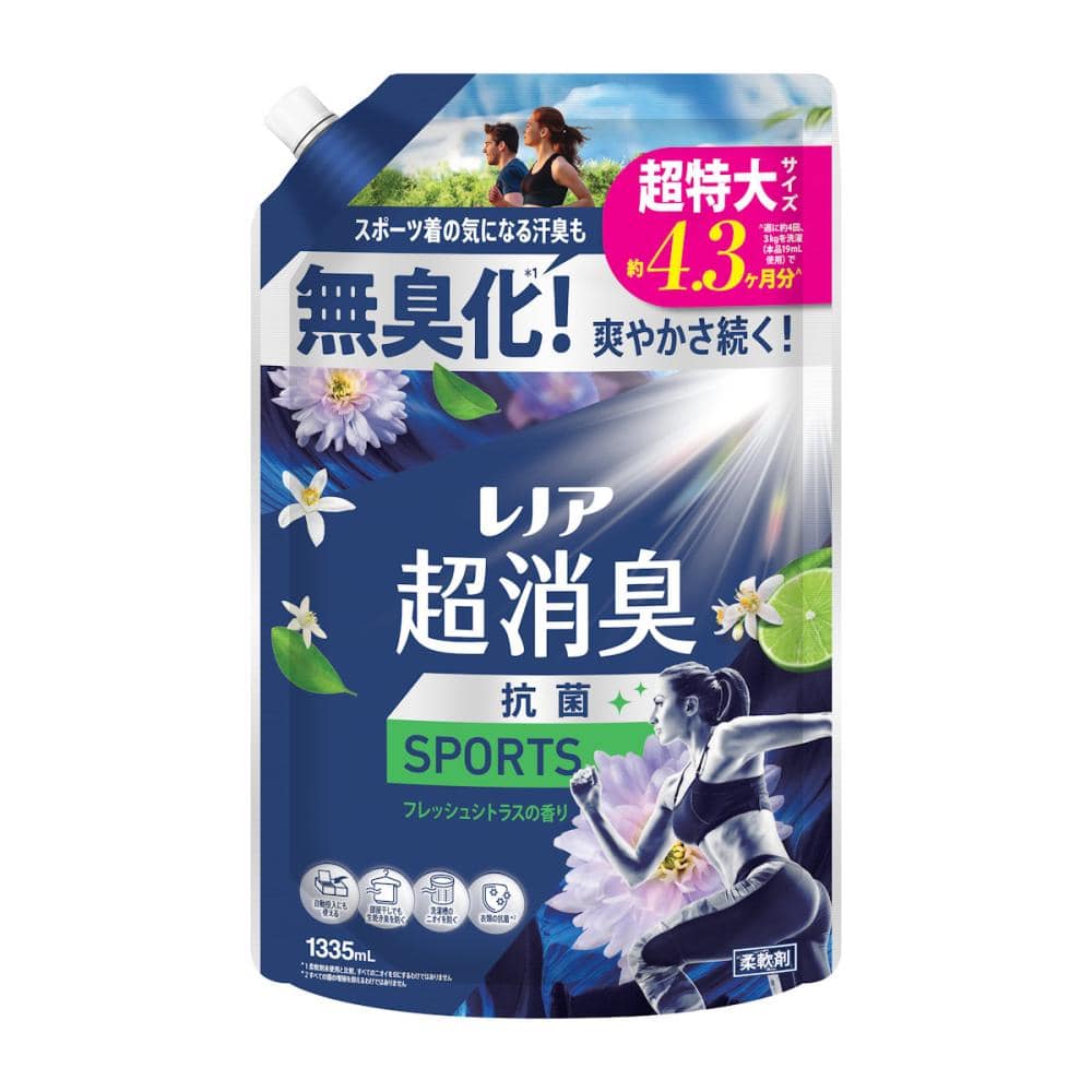 Ｐ＆Ｇ　レノア　超消臭　ＳＰＯＲＴＳ　詰め替え用　超特大　１３３５ｍＬ