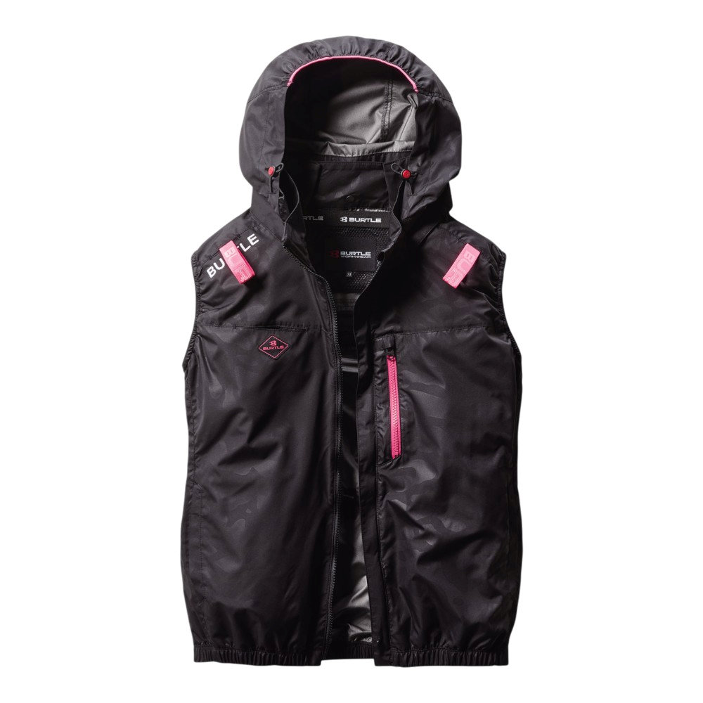 【予約商品】バートル　ファン付きウェア　エアークラフト　カモフラブラック　Ｍ　ＡＣ２０６４【申込期限：５月１２日】