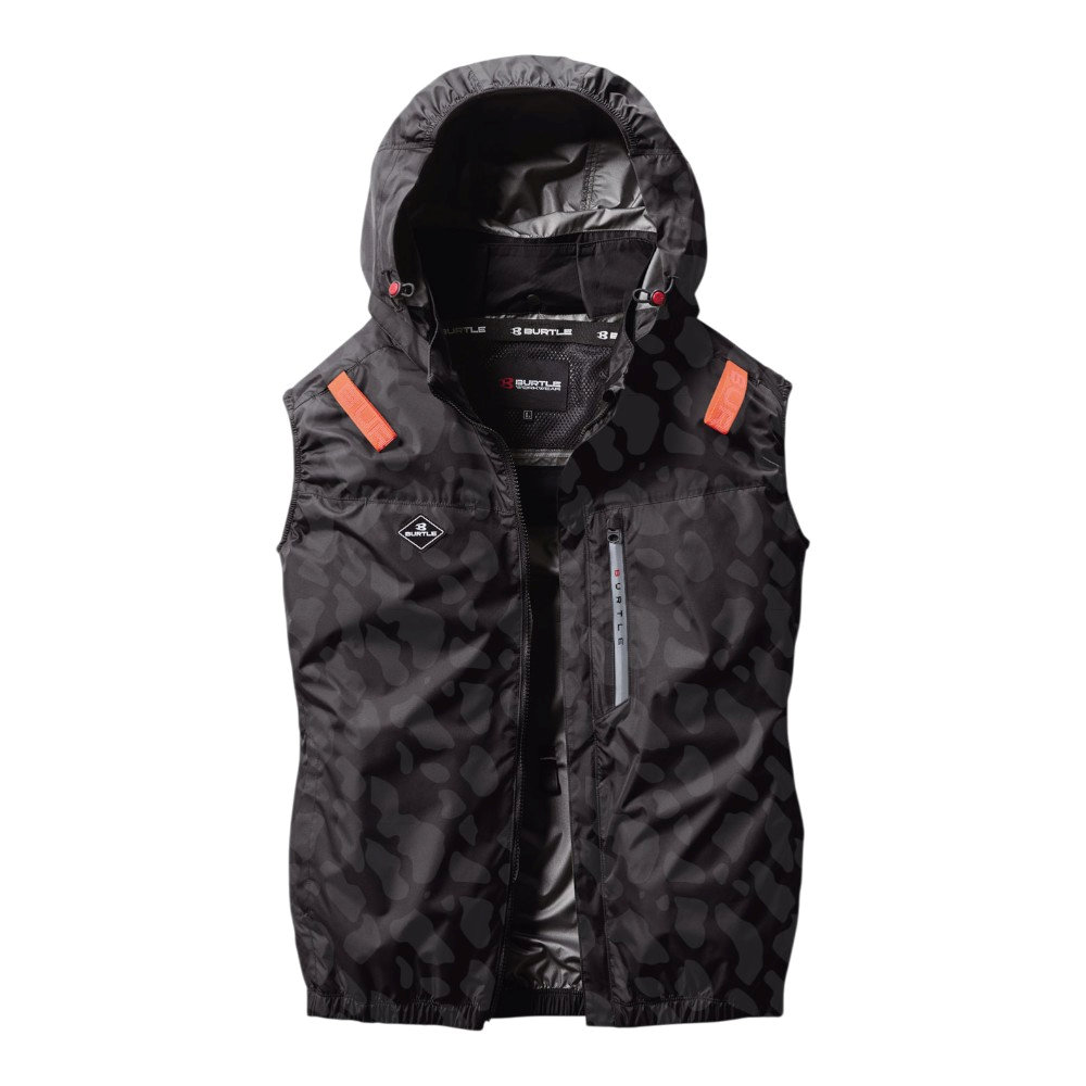 【予約商品】バートル　ファン付きウェア　エアークラフト　スプリットブラック　ＸＸＬ　ＡＣ２０６４【申込期限：５月１２日】