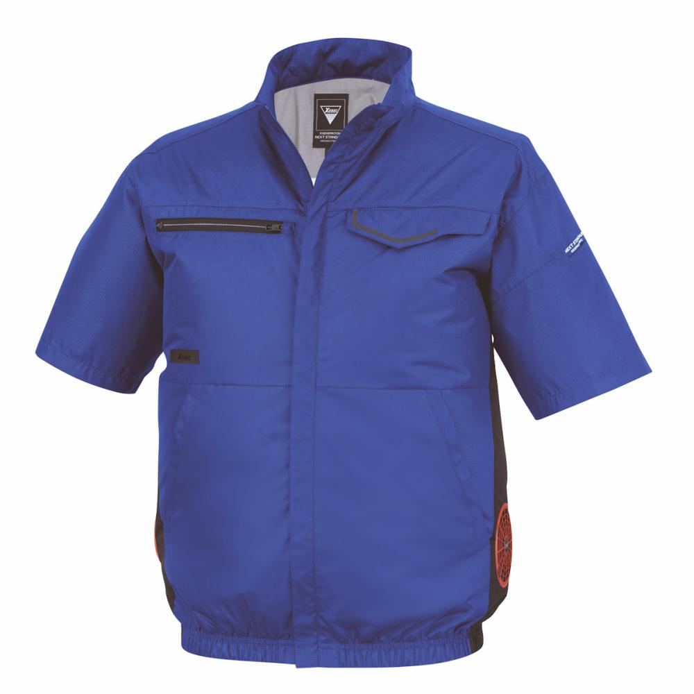 ジーベック　空調半袖ブルゾン　Ｓ　ブルー　ＸＥ９８０３８