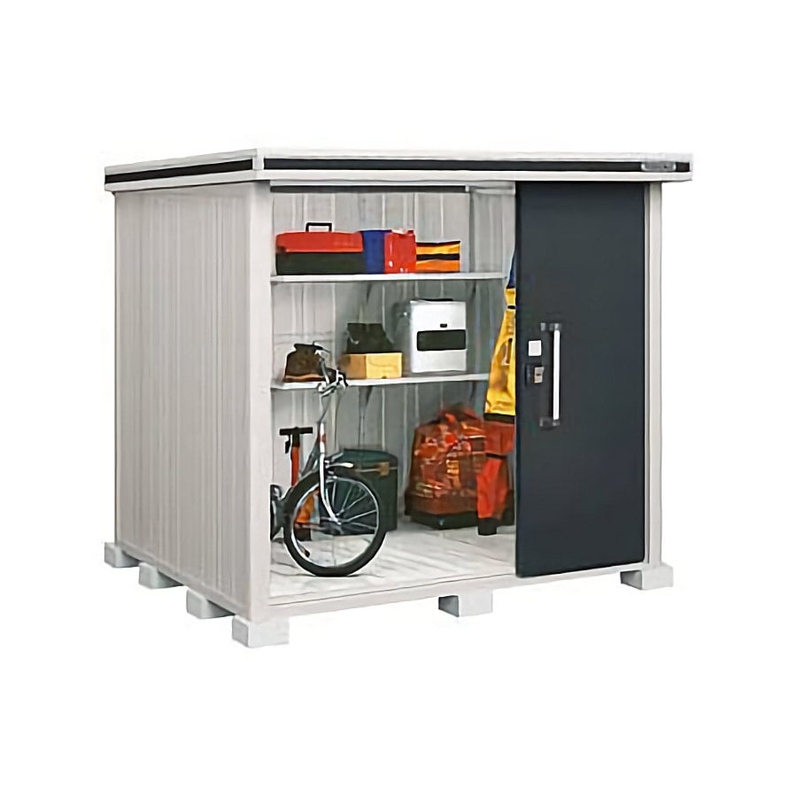 ヨド物置　エルモ　一般型　間口２２１×奥行１８６×高さ２１２ｃｍ　ショコラウッド　ＬＭＤ－２２１８ＣＷ