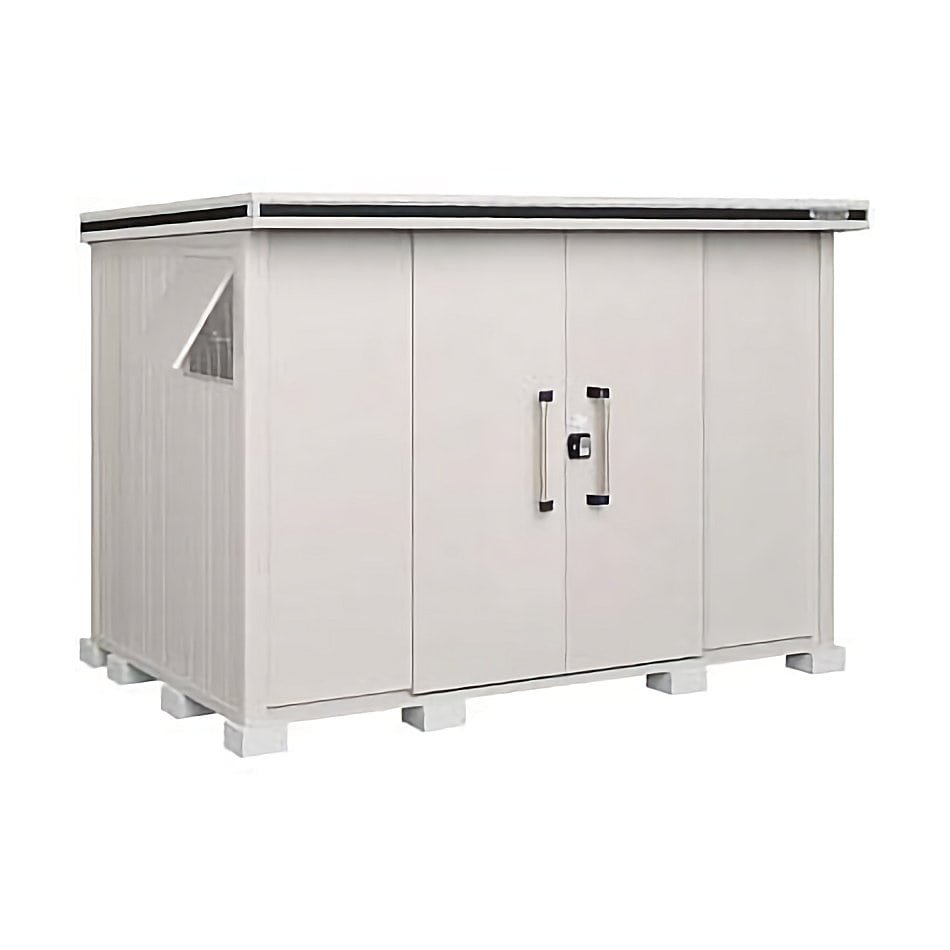 ヨド物置　エルモ　積雪型　間口２９１×奥行１８６×高さ２３６ｃｍ　ショコラウッド　ＬＭＤＳ－２９１８ＨＣＷ