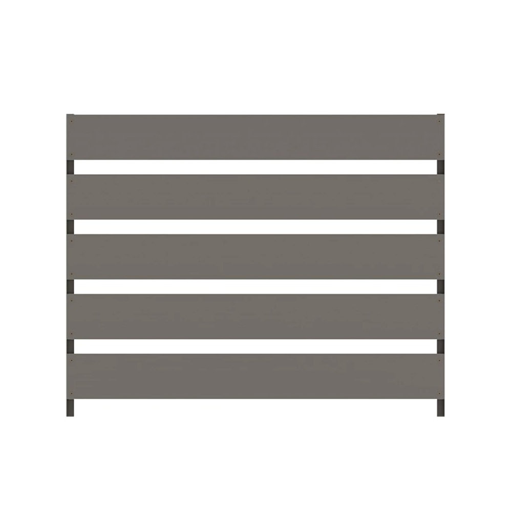 メッシュフェンスに後付けフェンス　Ｔ－８　シルバーグレー　２枚セット