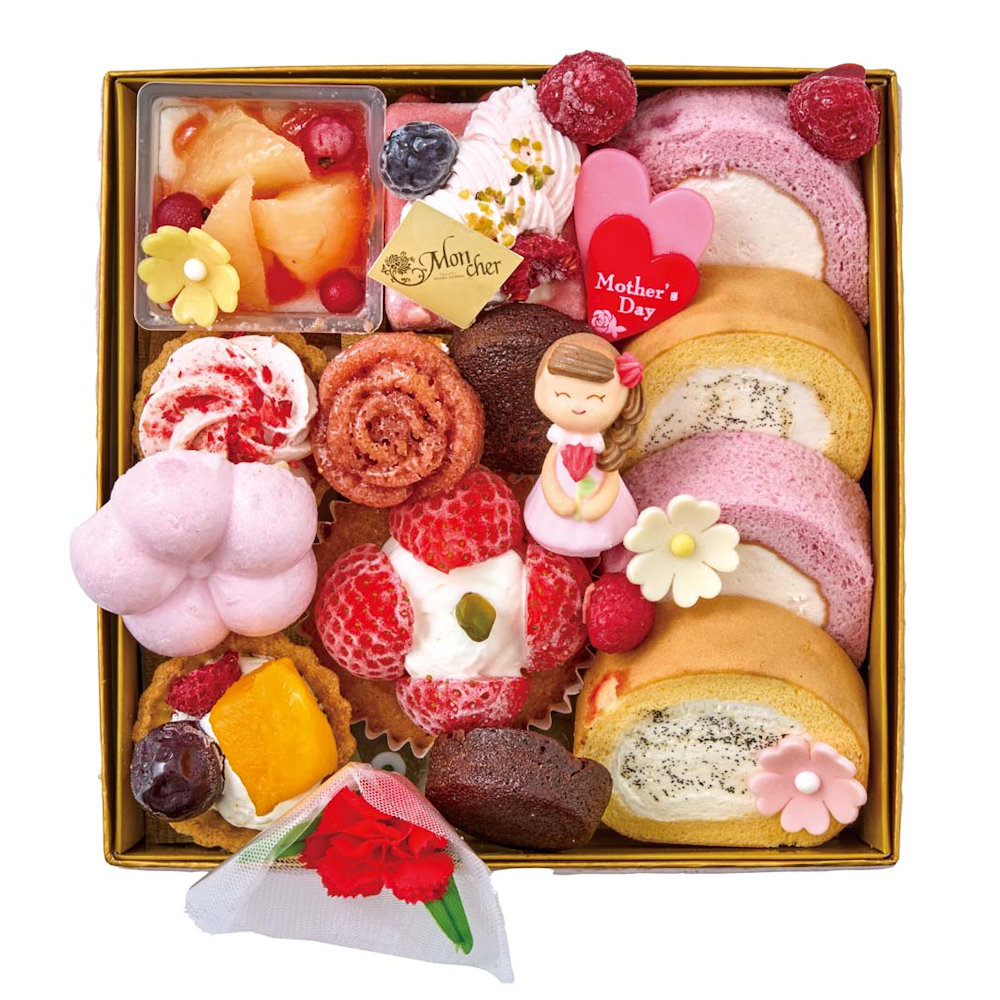 【母の日ギフト】「パティスリー　モンシェール」スイーツ玉手箱（母の日）Ｃ２４－１【注文期限５月１日】