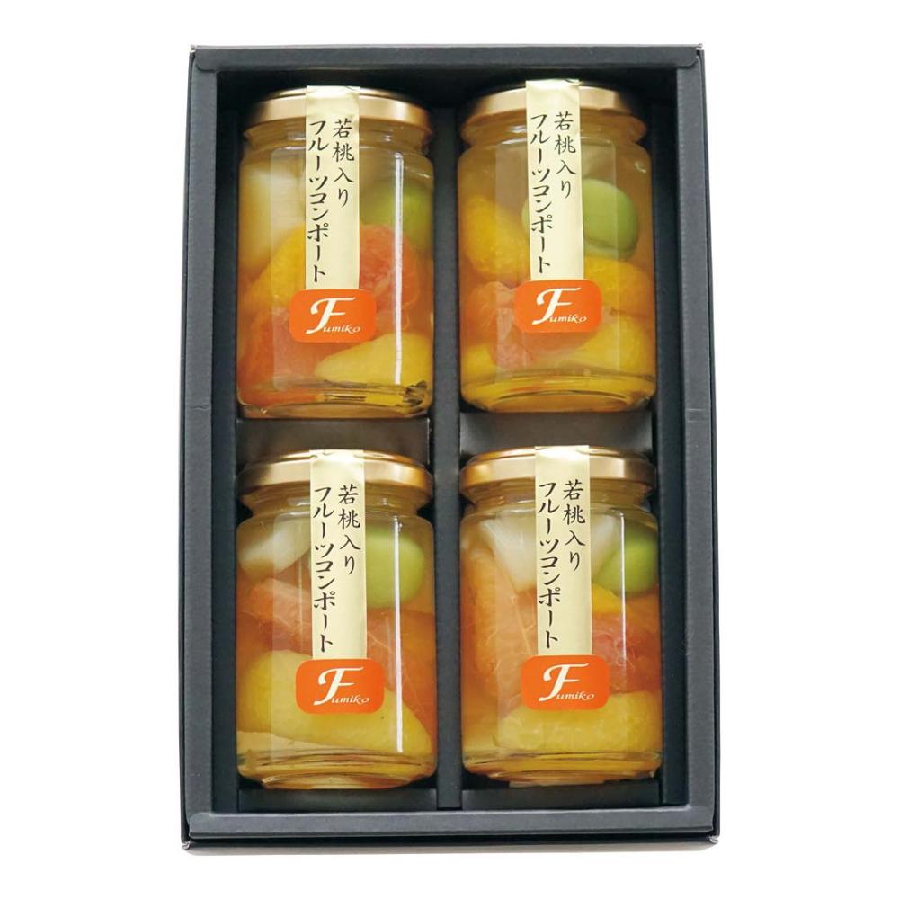 【母の日ギフト】ふみこ農園　フルーツコンポートＦＣＭ－４【注文期限５月１日】