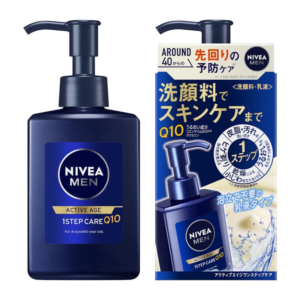 花王　ニベアメン　アクティブエイジ　ワンステップケア洗顔料　本体　１５０ｍＬ