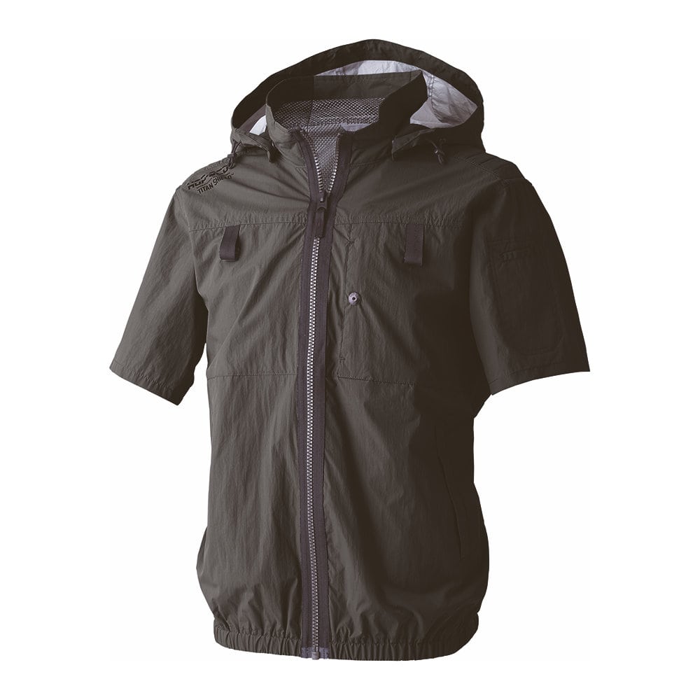 山真製鋸　アイスマンハイバック半袖　ブラック　ＬＬ　ＩＨＨ－ＢＫ－ＬＬ－ＳＥＴ