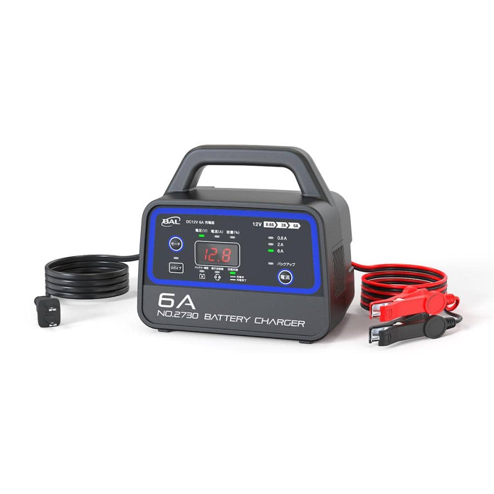 大橋産業　バッテリー充電器　ＤＣ１２Ｖ６Ａ　２７３０