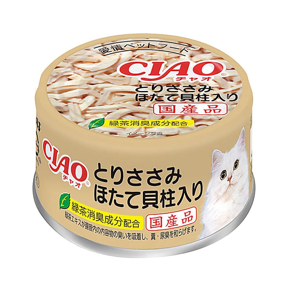 ＣＩＡＯ（チャオ）　とりささみ　ほたて貝柱入り　８５ｇ