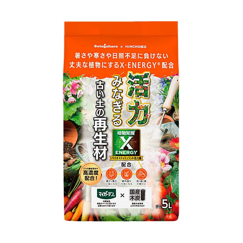 ＸーＥＮＥＲＧＹ＋マイガーデン配合　活力みなぎる古い土の再生材　５Ｌ