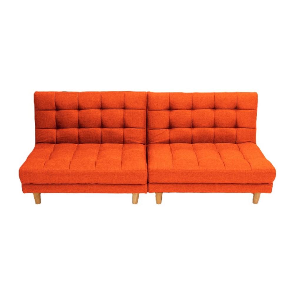 ２分割４ＷＡＹソファベッド　オレンジ