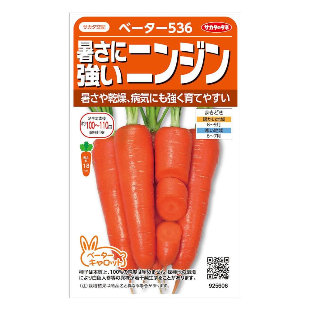 サカタのタネ ニンジン種子 暑さに強い人参 ベーター536 の通販