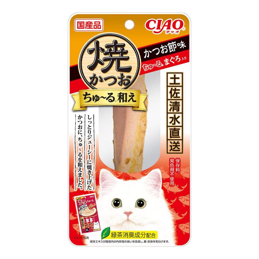ＣＩＡＯ（チャオ）　焼かつお　ちゅ～る和え　かつお節味　ちゅ～るまぐろ入り　１本