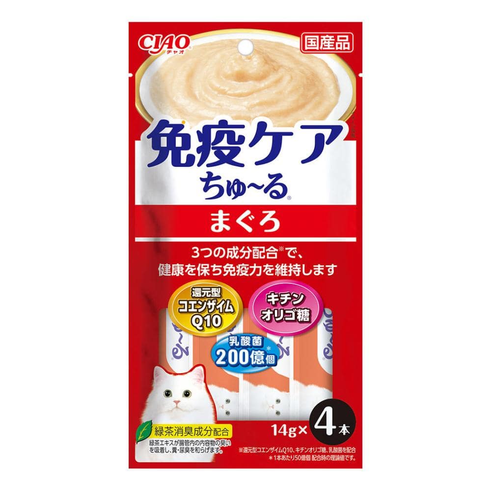 ＣＩＡＯ（チャオ）　免疫ケアちゅ～る　まぐろ　１４ｇ×４本