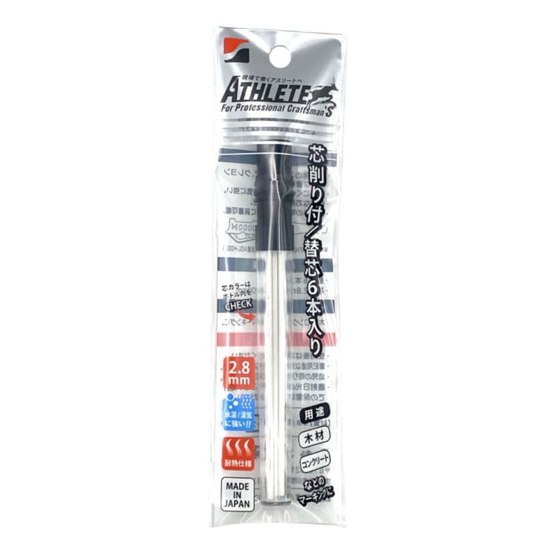 祥碩堂　ＡＴＨＬＥＴＥ用替芯　６本入り　白
