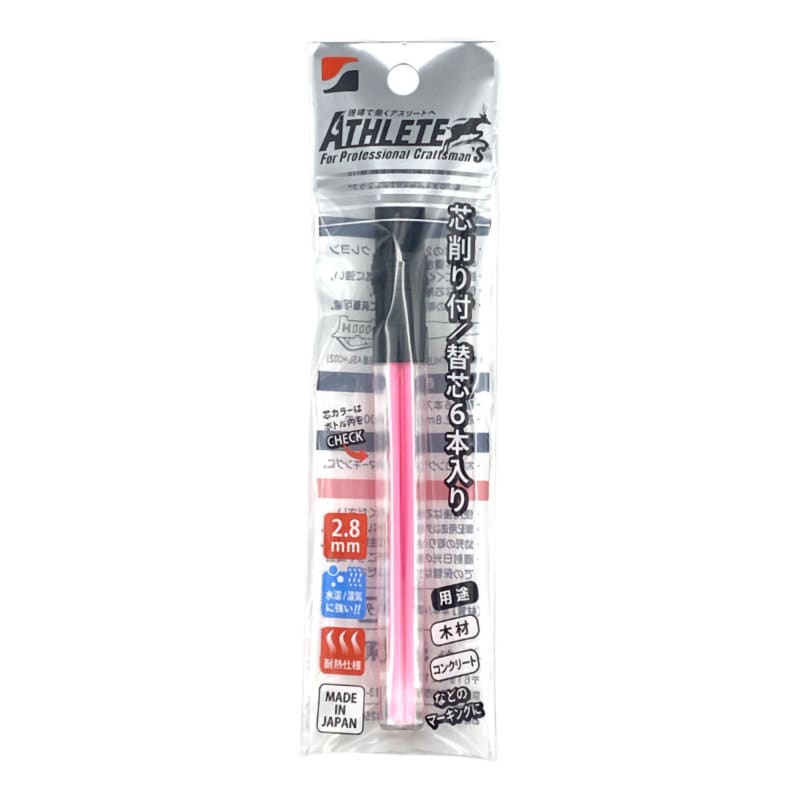 祥碩堂　ＡＴＨＬＥＴＥ用替芯　６本入り　蛍光ピンク