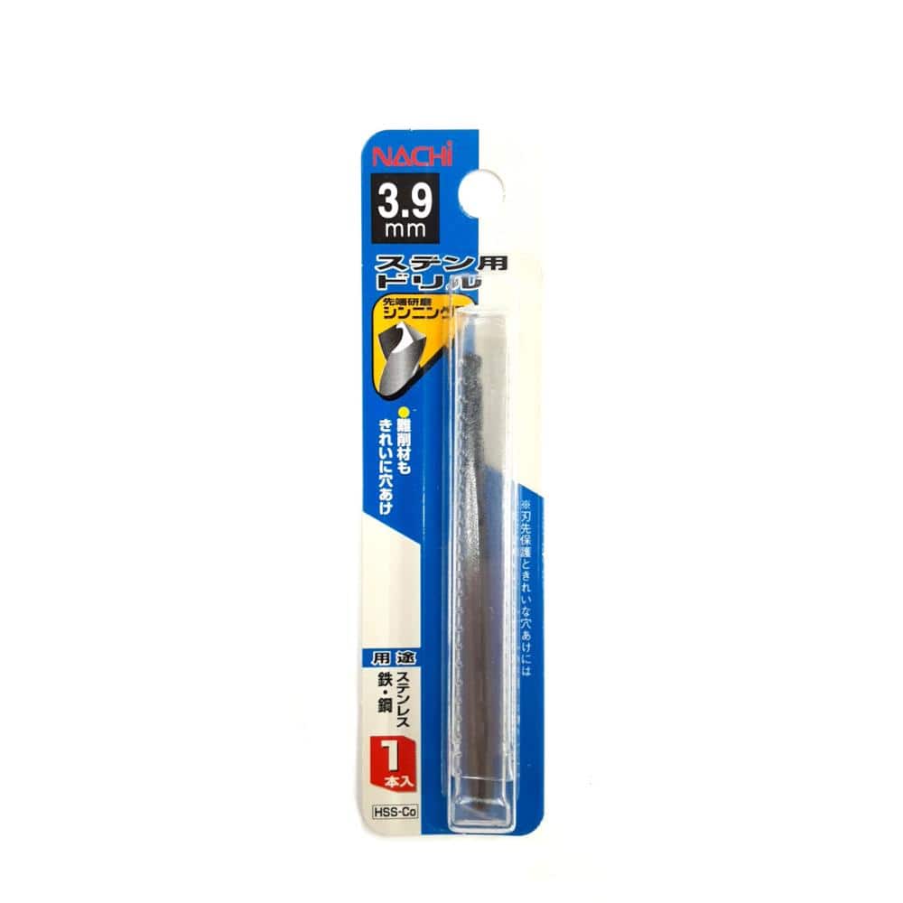 ナチ　ステンレス用ドリル１本入　３．９ｍｍ