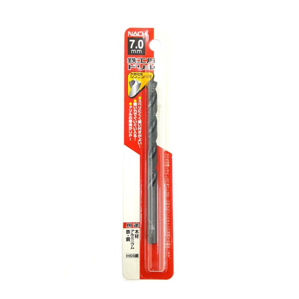 ナチ　鉄工用ドリル　１本入　シンニング　７．０ｍｍ