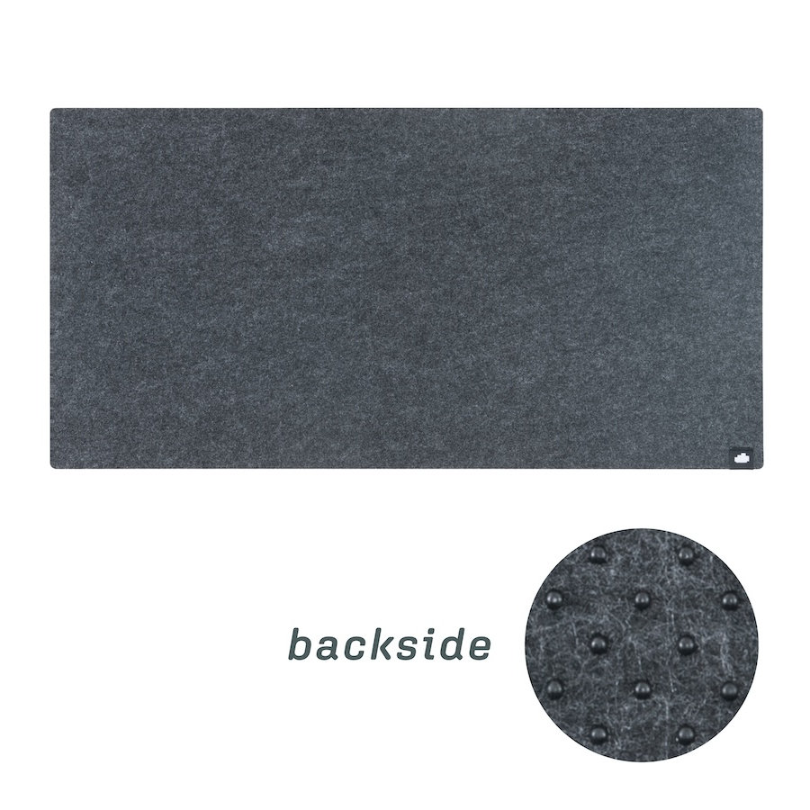 Ｃｌｏｕｄ－Ｆｅｌｔ　デスクマット　６０×３０ｃｍ　ダークグレー　ＭＵＰ－９４２ダークグレー