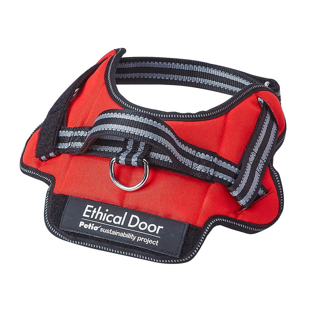 ペティオ　犬用胴輪　ＥｔｈｉｃａｌＤｏｏｒ　イージーウェアハーネス　Ｍ　レッド