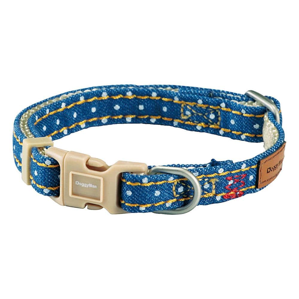 Ｄｏｇｇｙ‘ｓ　Ｔａｉｌｏｒ　いぬのくびわ　デニム　ブルー　ＳＳ