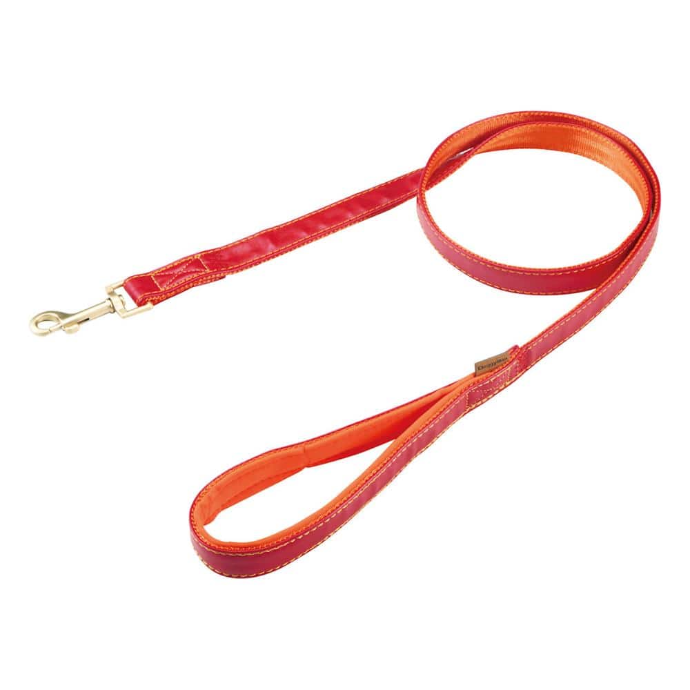 Ｄｏｇｇｙ‘ｓ　Ｔａｉｌｏｒ　いぬのリード　レザー　レッド　Ｍ